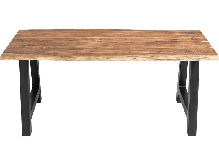 SalesFever Esstisch Designer-Tisch für stilvolle Mahlzeiten, Zweifach gewachstes, geöltes Massivholz