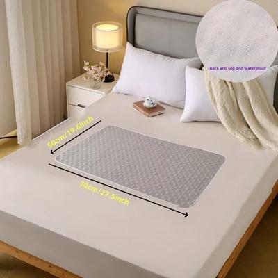 Inspire Select Reusable Incontinence Bed Pads Waterproof, Washable Leak Proof Mats For Seniors, Pets & Period Care, Multi Size grey 19.6 X 27.5 In