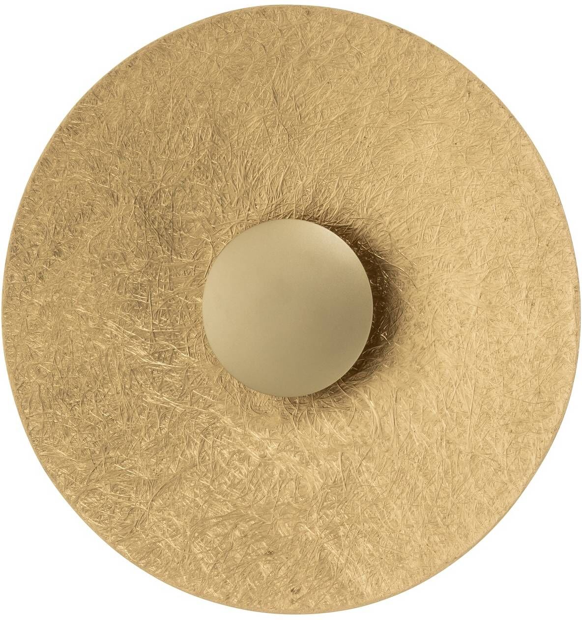 Wandlampe Sole S SIGMA, messing / gold, für Wohn- / Esszimmer, Metall, LED Wandleuchte, Wandlampe Innen