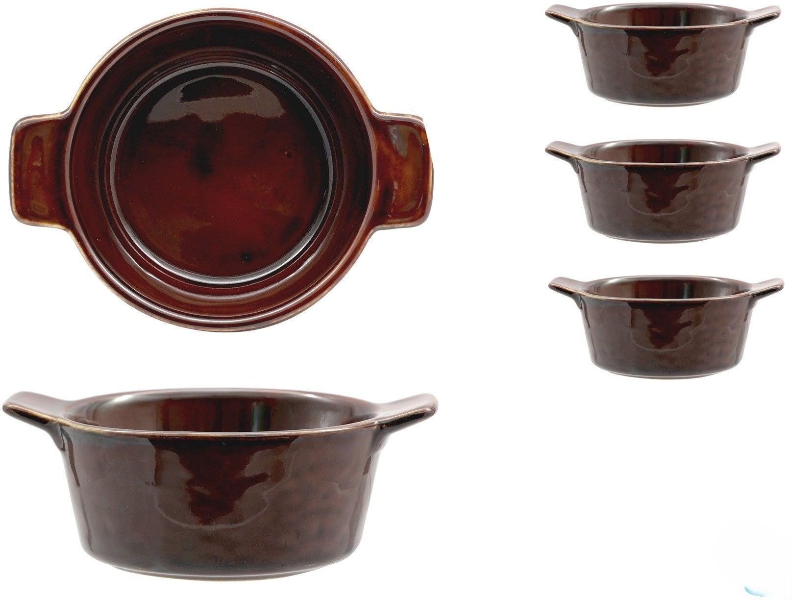 Lioness Mini Casseruole Tonde Marroni 3 Pezzi 13 cm Justcolor