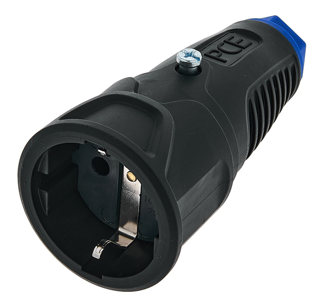 PCE 2520-sb Taurus2 Socket nero con anello di identificazione blu