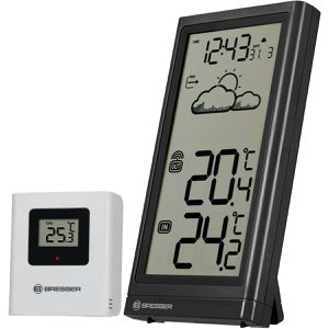 Bresser Wetterstation 7004200, Meteo Temp, Funk, digital, mit Außensensor, Wettervorhersage, LC-Display & 2 Messwerten