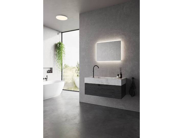 Miroir de salle de bain Dovina 80 x 60 x 2cm Transparent verre miroir 80 x 60 x 2cm
