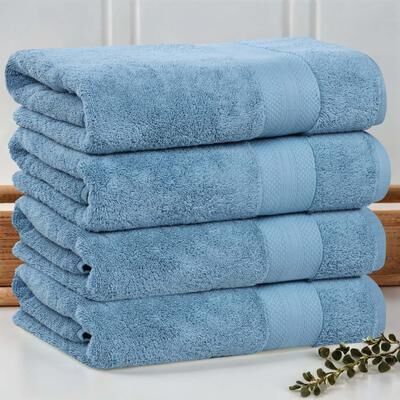 Superior Aria Turkish Cotton Heavyweight Bath Towel Set of 4