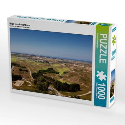 CALVENDO Puzzle Blick vom Leuchtturm | 1000 Teile Lege-Größe 64x48cm Foto-Puzzle für glückliche Stunden