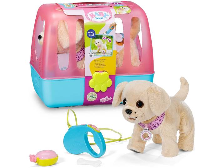 Baby born Mein Hund Lucky mit Box