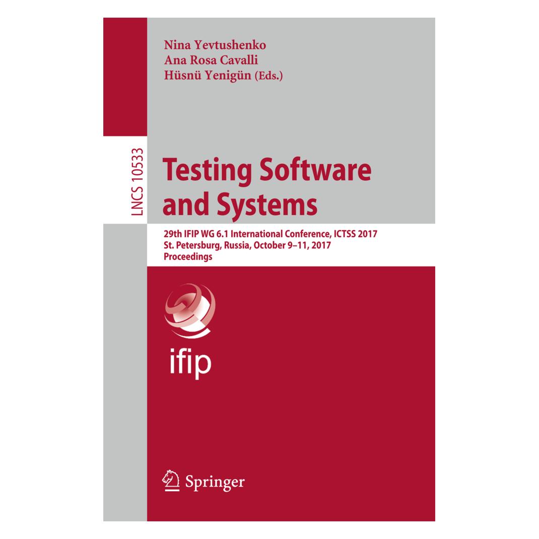 Springer Testing Software and Systems (Englisch, Softcover, Ana, Hüsnü, Nina Yevtushenko, Rosa Cavalli, Yenigün) (55936969)
