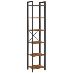 VASAGLE Bücherregal 40/30/187,5 cm braun
