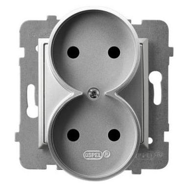 Ospel ARIA Doppelte silberne Buchse GP-2UR (GP-2UR/m/18)