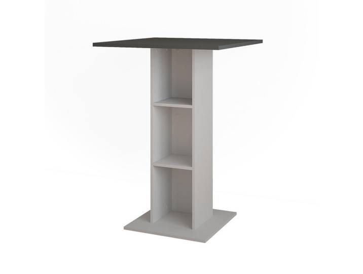 Vicco Bartisch Repose Anthrazit/Weiß 75 x 75 cm, Anthrazit, Weiß, Holzwerkstoff, Rechteckig, 75x106x75 cm, Esszimmer, Barmöbel, Bartisch