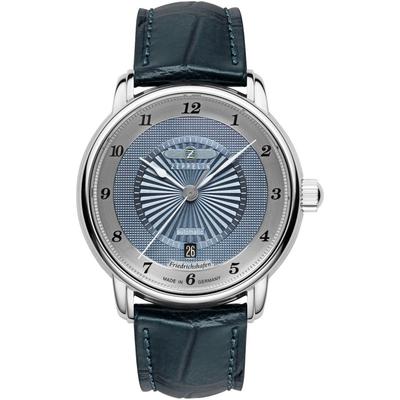 Automatikuhr ZEPPELIN "Friedrichshafen Automatic", blau (dunkelblau), Armbanduhren, Herren, Automatikuhr, Armbanduhr, Herrenuhr, Made in Germany, Mechanische Uhr, analog, Tag