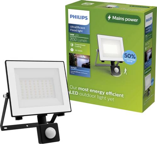 Philips LED Lois 929004643301 LED-Außenstrahler mit Bewegungsmelder 14W Leuchtfarben: Kaltweiß