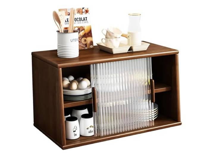 Dh2yjnbf3 Buffet-Schrank Holz-Sideboard, Tischschrank, Küchenaufbewahrung Eingangsbereich(50cm)