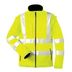 Warnschutz-Softshelljacke "LOGAN" - S - gelb