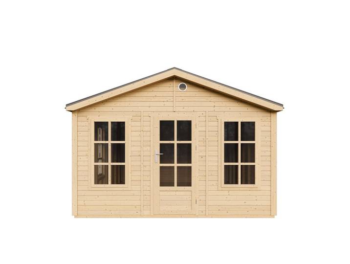 GARTENHAUS HOLZ M736 370 x 480 cm