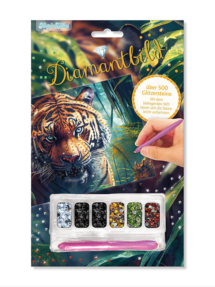 Lutz Mauder Diamantbild "Tiger" - ab 3 Jahren - onesize
