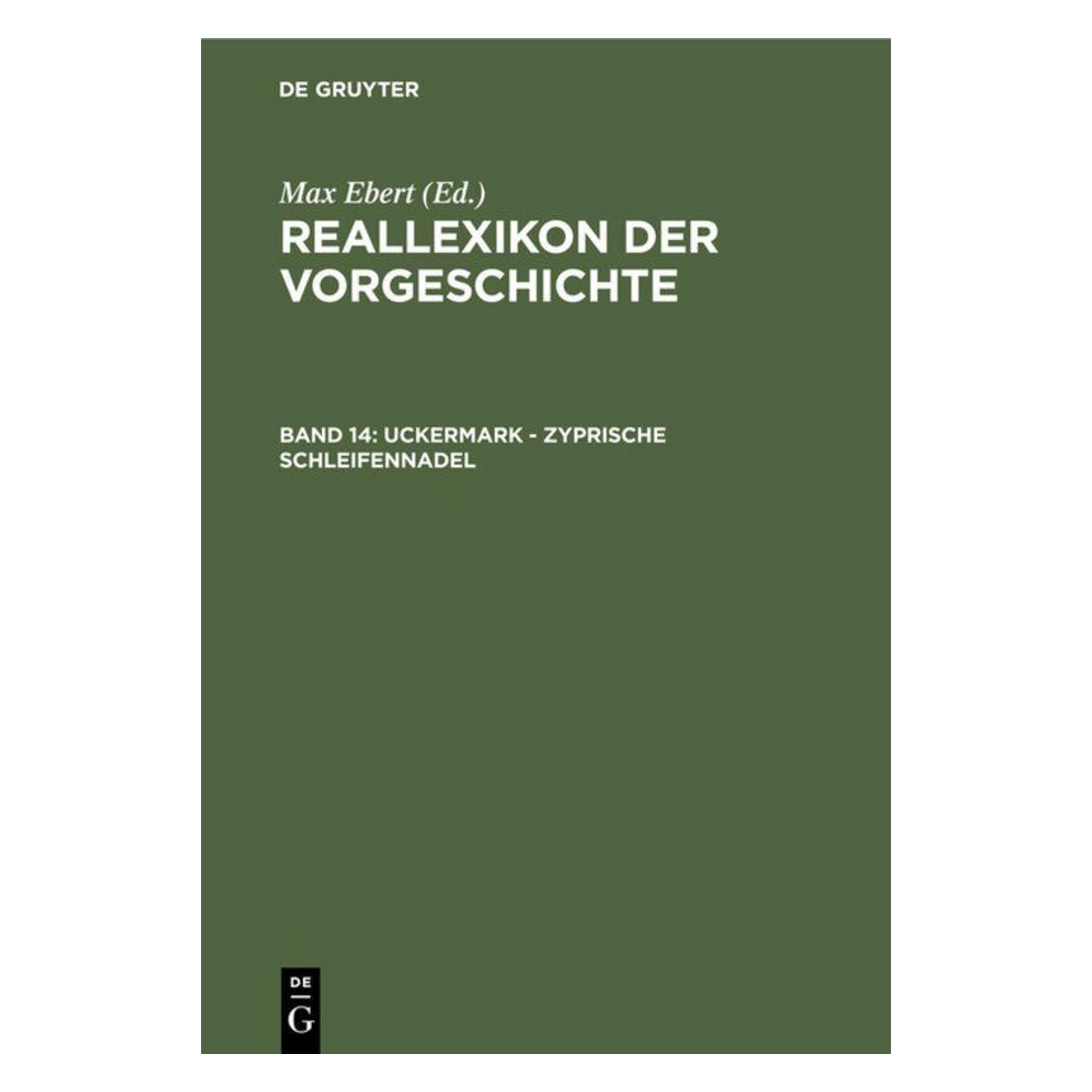 De Gruyter Uckermark - Zyprische Schleifennadel (Deutsch, Hardcover, Max Ebert) (67771455)