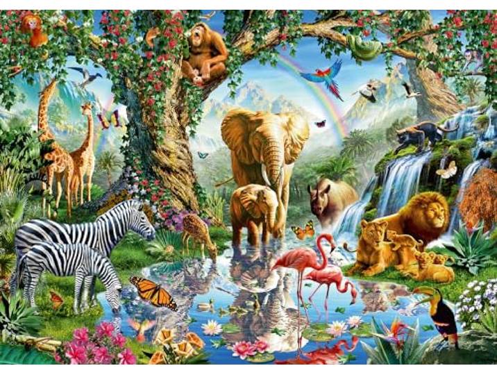 Erwachsenenpuzzle 1000 Teile - Abenteuer im Dschungel