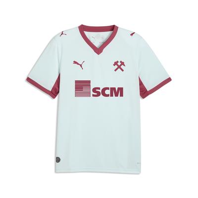 Trainingsshirt PUMA "Shakthar Donetsk 26/27 Auswärtstrikot Herren", Herren, Gr. XL, weiß (nitro blau port rot), Obermaterial: 100% Polyester. Rippe: 100% Polyester, regular fit, V-Ausschnitt, Shirts
