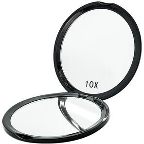 Fusion Finds Portable 10X Magnifying Mirror Double Sided Compact Makeup Mirror For Travel & Daily Touch Ups black