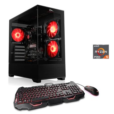 CSL Gaming-PC "AeroVision V24289", schwarz, Microsoft Windows 11 Home (64 Bit), 16 GB RAM 500 GB SSD, Desktop-PCs