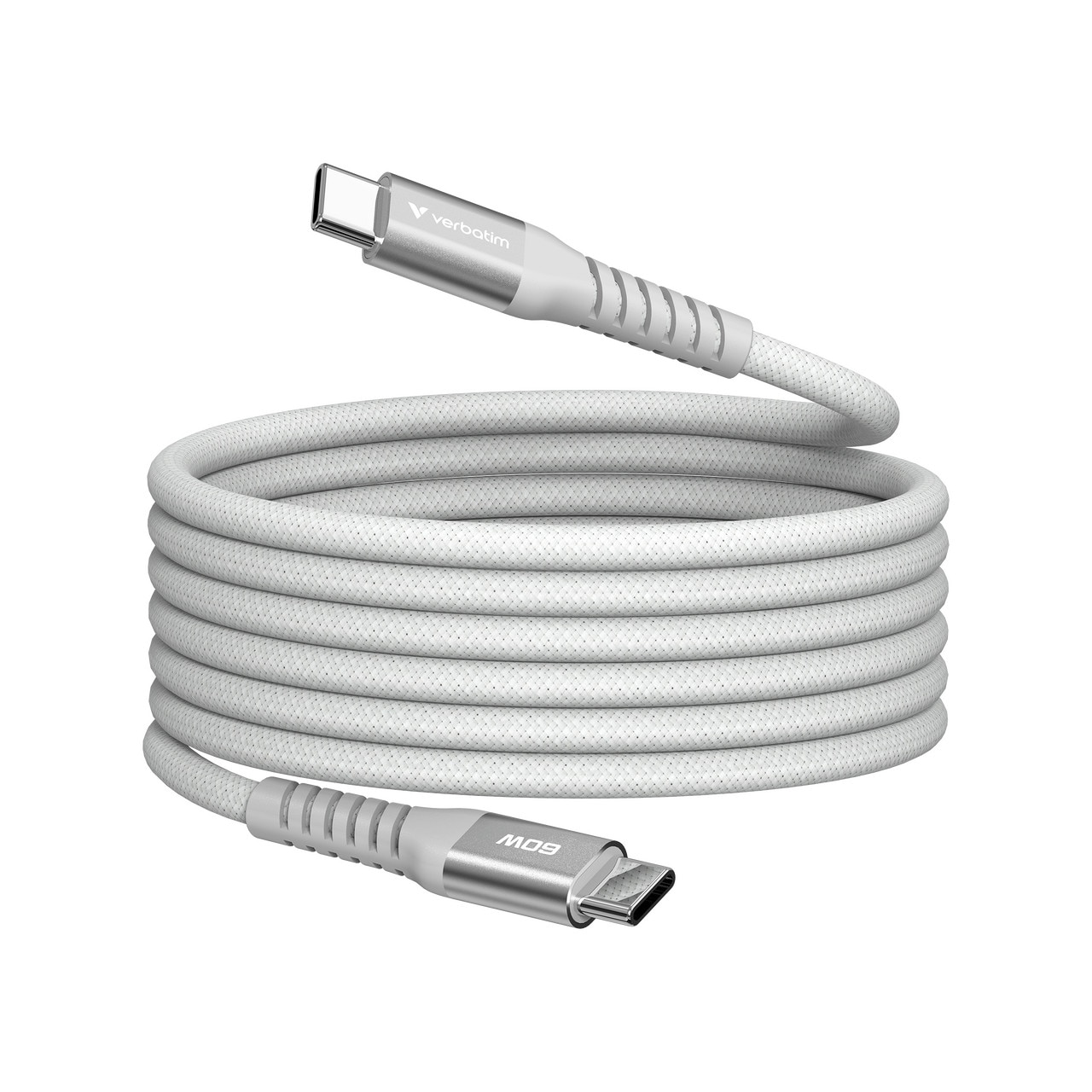 Verbatim 31850 Sync & Charge magnetisches Kabel USB-C auf USB-C 60W 120cm grau
