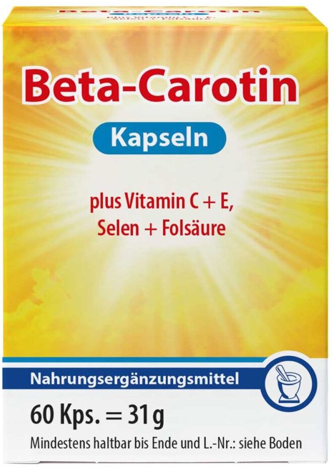 Beta Carotin Kapseln + Vitamin C + E 60stk