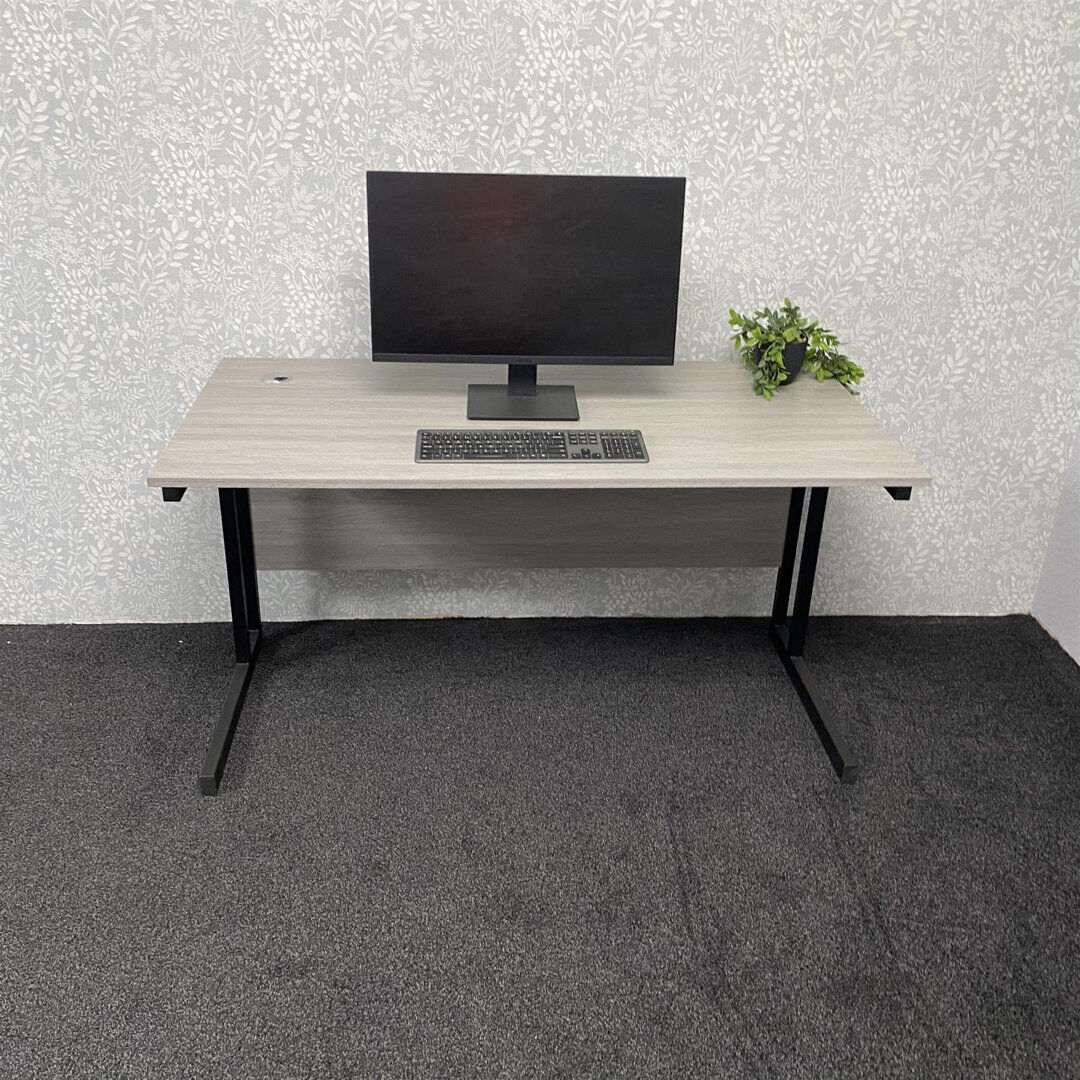 Borough Wharf Alyk Computer Desk Office Set Gray