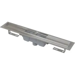 Alcadrain APZ1001 Duschrinne mit Rand für den perforierten Rost, Abfluss senkrecht 750 mm