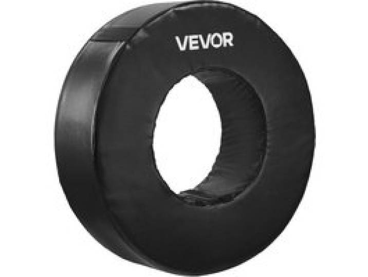 VEVOR Fußball Tackling Dummy, wasserdichter Tackling-Ring aus PVC und hochdichtem Schwamm, Dummies-Trainingsgerät mit Riemen, zum Blocken, Schlagen und Üben, Schwarz, 1 Stk.