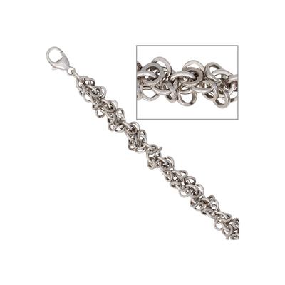 Fußkette JOBO, silber (silber 925), Fußketten, Damen, Silber 925 (Sterlingsilber), 925 Silber 26 cm