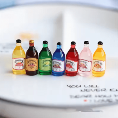 Inspire Curations Miniature Beer Glass Set (10PCS) Realistic Dollhouse Bar Cups Resin Decor random Mixed E