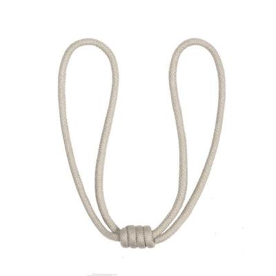 Raffhalter GERSTER "Salomea" Gr. 1, grau (grau, beige), B:65cm, Viskosemischung, Raffhalter