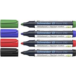 Schneider Schreibgeräte Maxx 290 129094 Whiteboardmarker Schwarz, Rot, Blau, Grün 4 St.