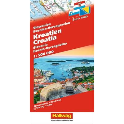 Hallwag Strassenkarte Kroatien 1:500.000, Sonstige von , Hallwag, 978-3-8283-0948-7