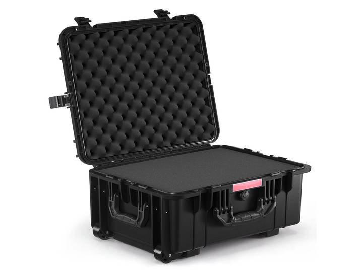 VEVOR 2\,5 cu. ft. valise rigide\, valise trolley rigide\, housse de protection étanche IP67 avec 4 clips\, 4 trous pour cadenas et inserts en mousse