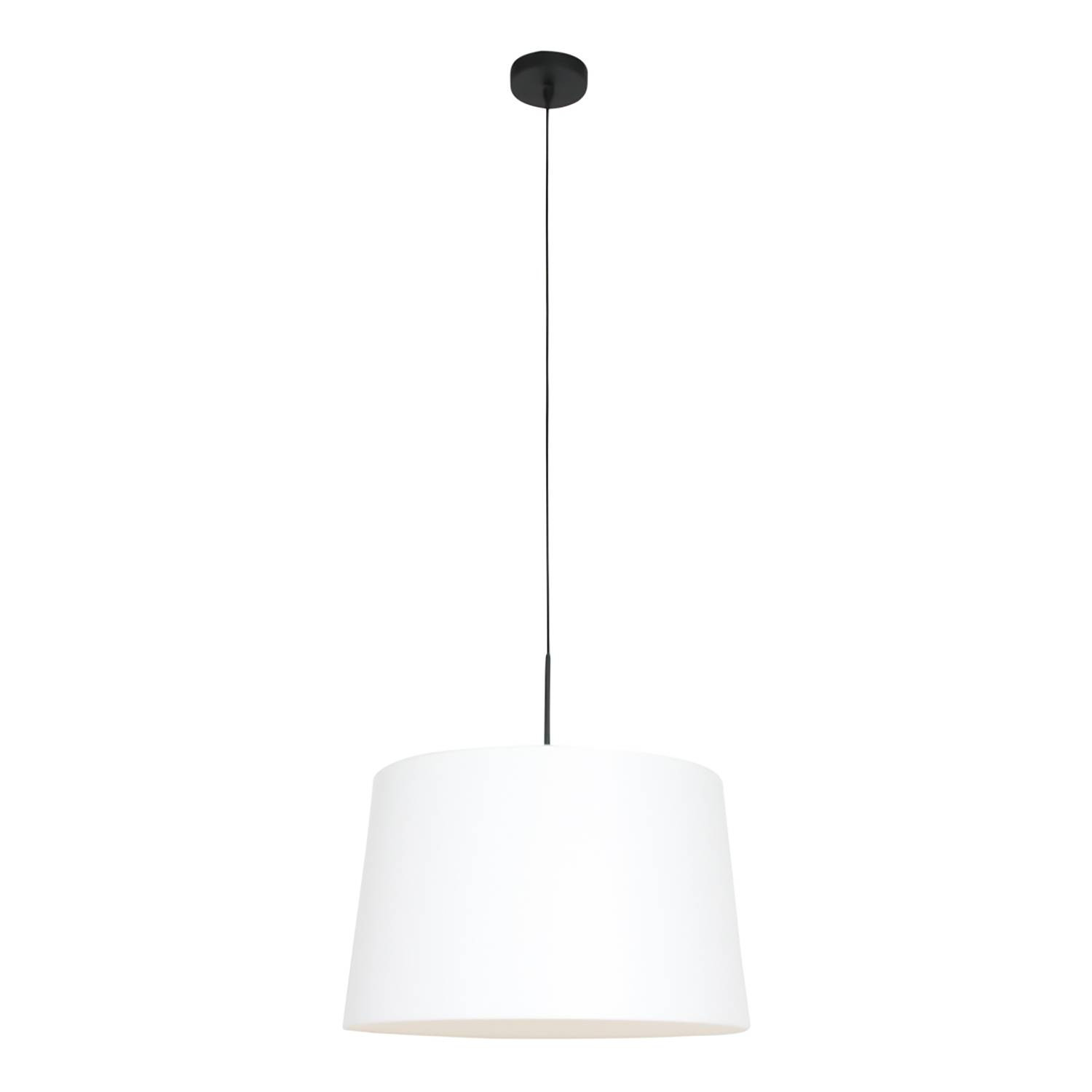 home24 Hanglamp Liiri VIII wit linnen Ø 45cm