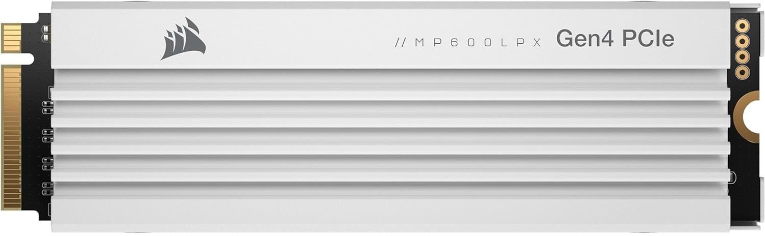 Corsair MP600 PRO LPX 4TB M.2 NVMe PCIe Gen4 SSD – PS5 Optimised, Heatsink, Up to 7,100MB/s, Used - Very Good
