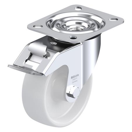 Blickle 298679 Stahlblech-Lenkrolle mit Feststeller, Ø 100 mm Ausführung (allgem (298679)