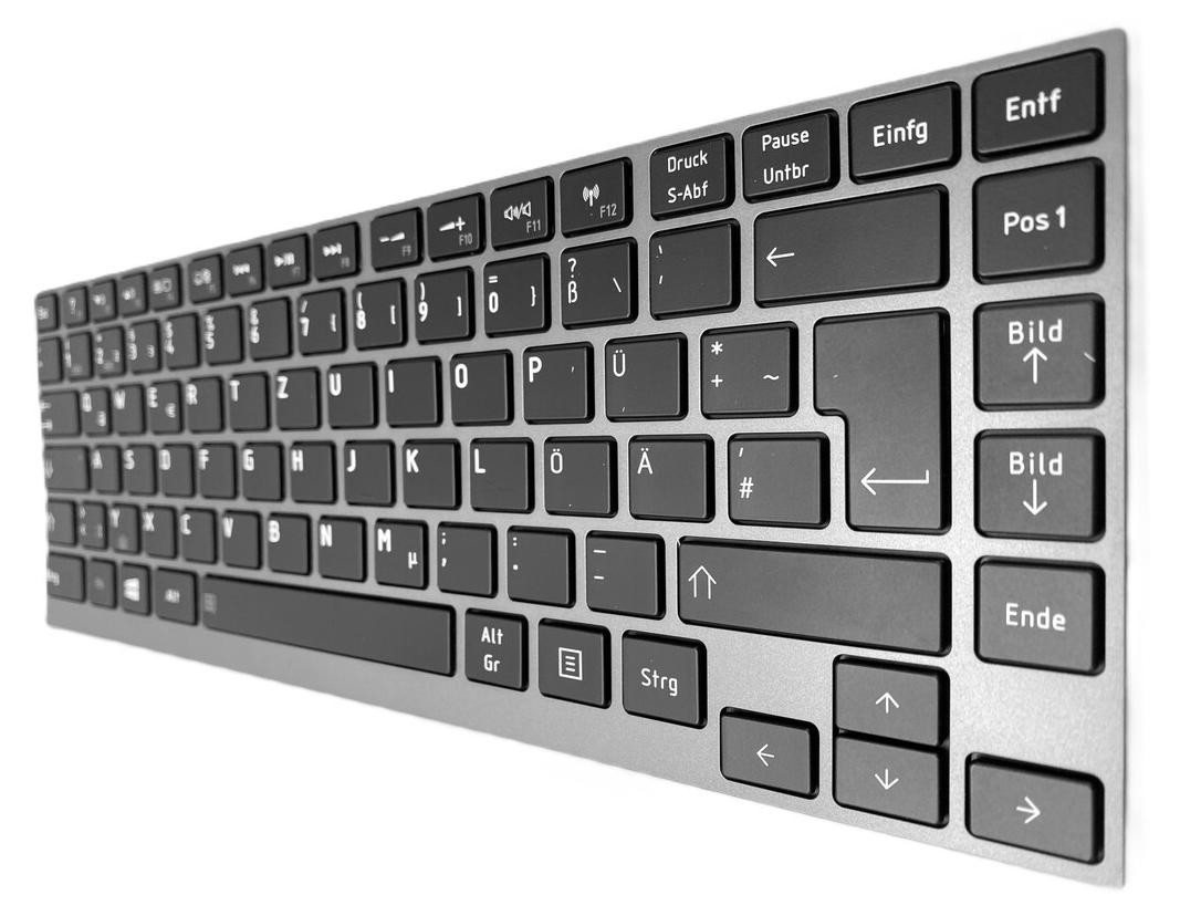 T-ProTek Toetsenbord met verlichting grijs voor Toshiba U800 U800W U840