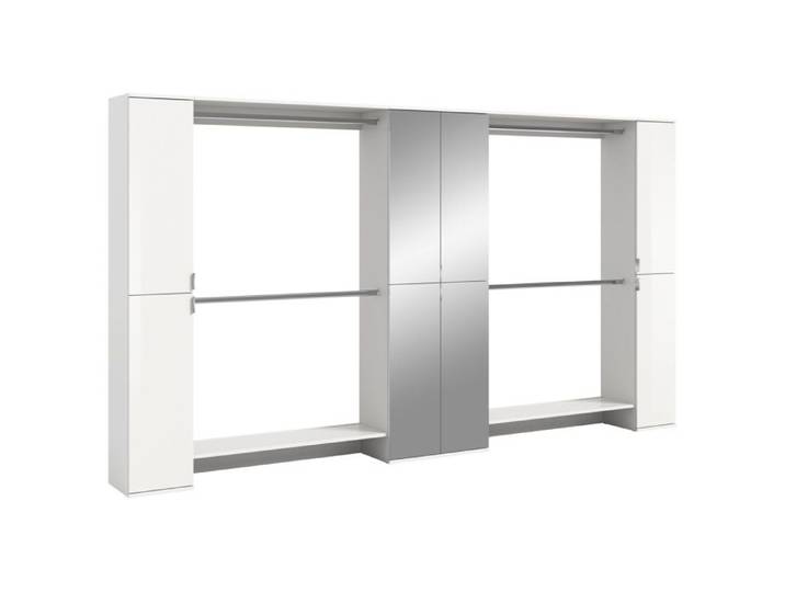 [en.casa] Ensemble de meubles d'entrée 5 pièces blanc brillant
