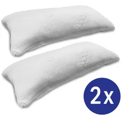 Doppelpack CloudComfort Viskoelastik Kissen 40 x 80 cm