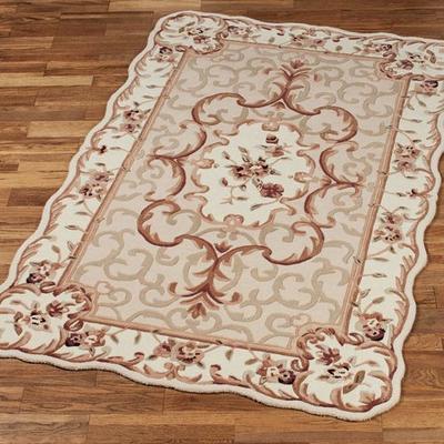 Nourison / Exclusives "Evalina Rectangle Rug, 4'9"" x 7'6"", Beige"