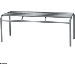 HTI-Living, Gartenbank, Bank Celia Basic Metall Grau