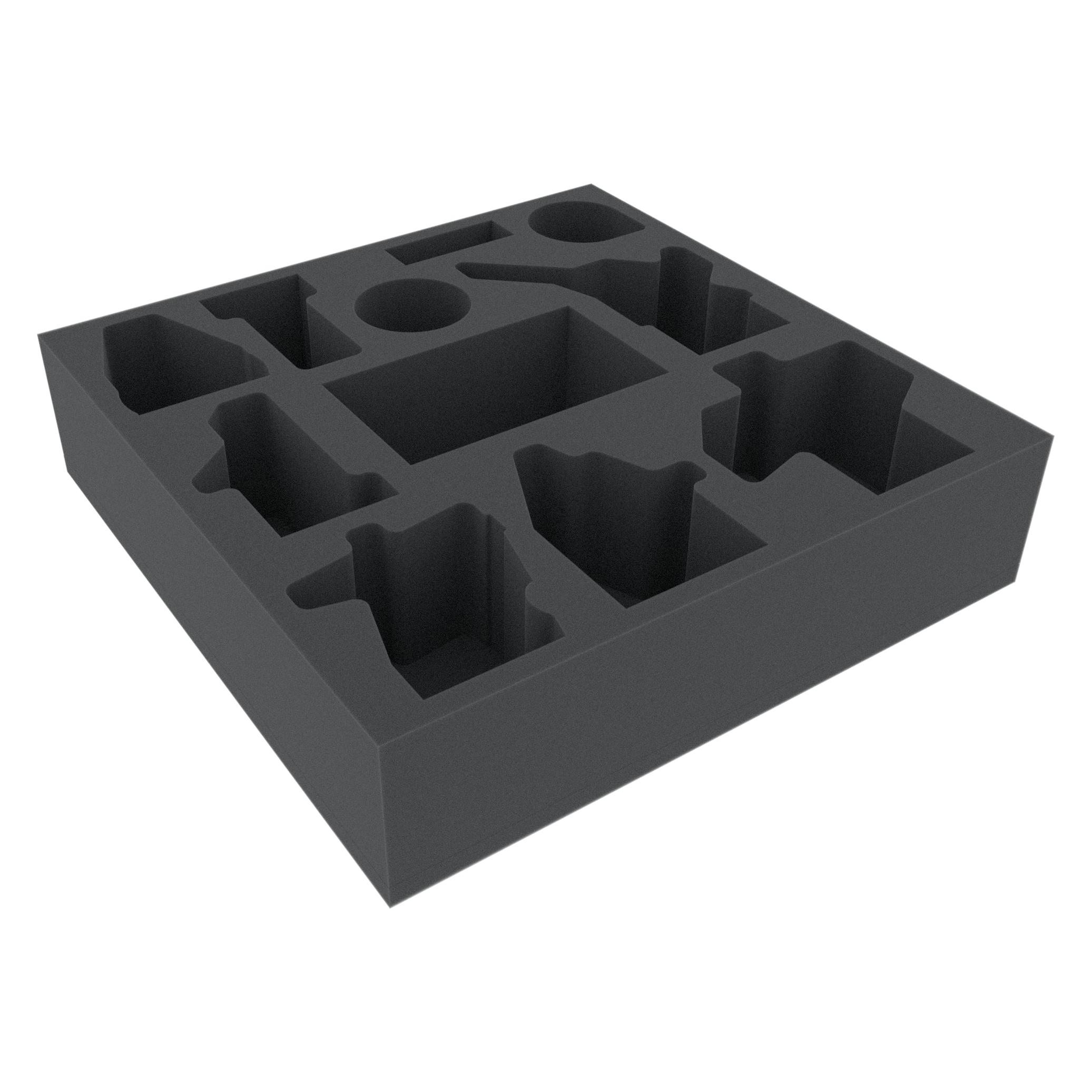 Feldherr BXMEBE075BO 75 mm Schaumstoffeinlage mit 11 Fächern für Rising Sun - grosse Figur (Schaumstoff) (BXMEBE075BO)