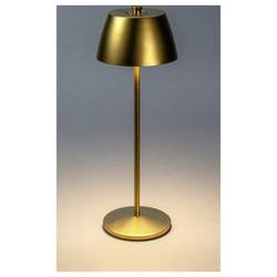 Konstsmide 7840-801 Eze LED-Akku-Tischlampe Warmweiß bis Neutralweiß Gold (matt)