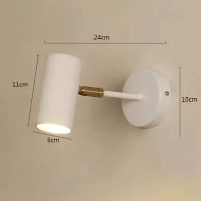 Inspire Curations Modern Adjustable Gold LED Wall Lamp a White warm White (2700 3500k)