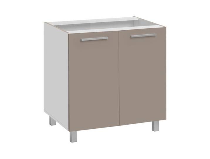 Meuble sous évier  Salma  - Blanc - L 80 x H 81 cm