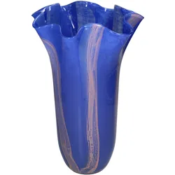 Vase HAYLEY blau (BHT 21x35x21 cm) - blau - BHT 21x35x21 cm