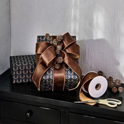 Regency International "2.5""X5Y Leather Jute Ribbion"
